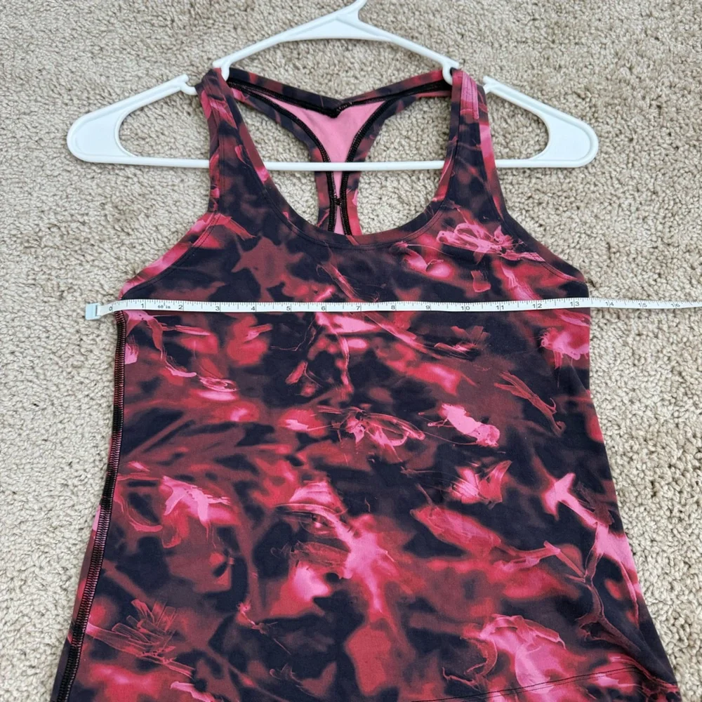 Lululemon Cool Racerback Short‎ Tank Top *Nulu Intensity Pink Blossom Multi 6